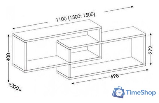 Полка Senira Прыгажуня 150 - Изображение №3 — Интернет-магазин Time-Shop
