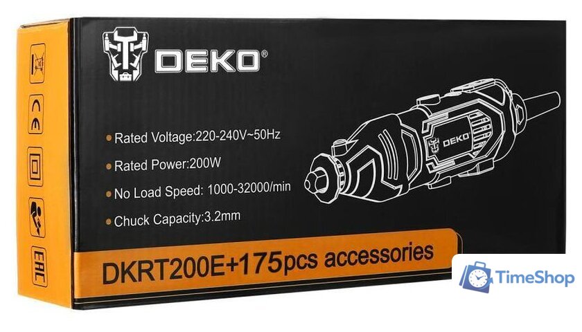Гравер Deko DKRT200E SET 175 063-1416 - Изображение №4 — Интернет-магазин Time-Shop