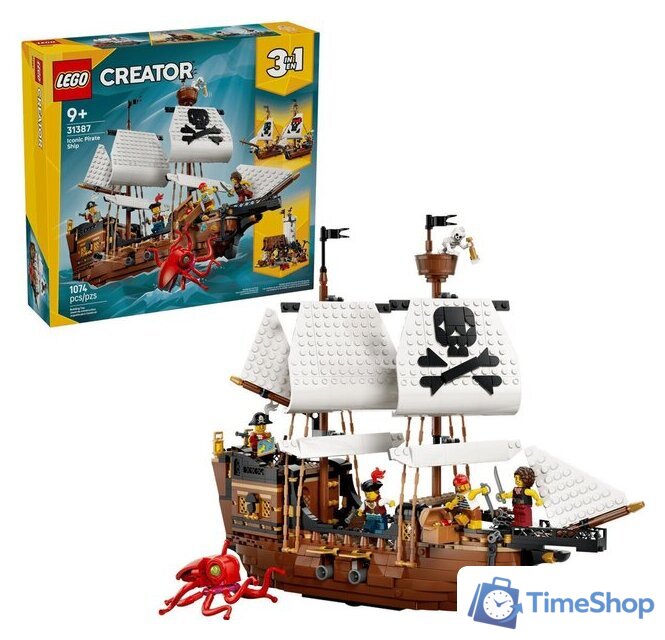 Конструктор LEGO Creator 3 в 1 31387 Легендарный пиратский корабль - Изображение №1 — Интернет-магазин Time-Shop