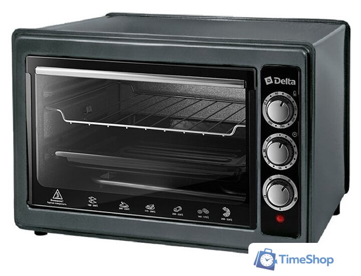 Мини-печь Delta D-0124 (черный) - Изображение №1 — Интернет-магазин Time-Shop