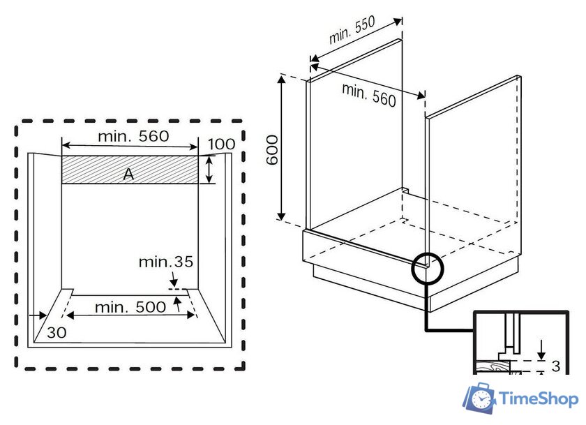 Электрический духовой шкаф Indesit IFE 4841 J BL - Изображение №5 — Интернет-магазин Time-Shop