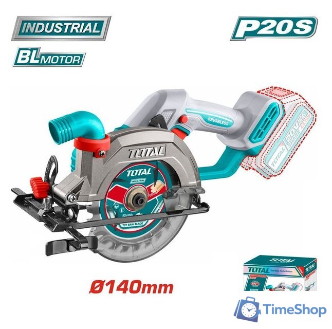 Дисковая (циркулярная) пила Total TSLI1402 (без АКБ) - Изображение №1 — Интернет-магазин Time-Shop