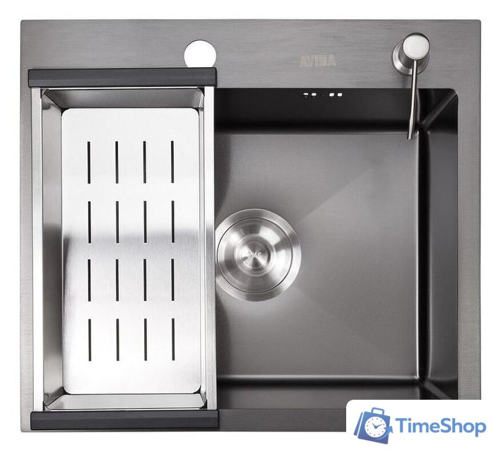 Кухонная мойка Avina HM5045 PVD (графит) - Изображение №2 — Интернет-магазин Time-Shop