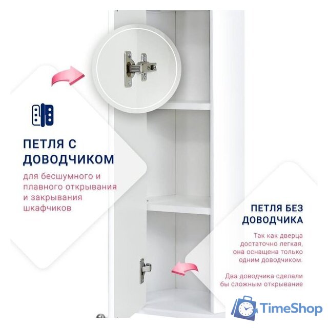  Doratiz Шкаф Doratiz Вена 25 2712.250 (белый, левый) - Изображение №7 — Интернет-магазин Time-Shop