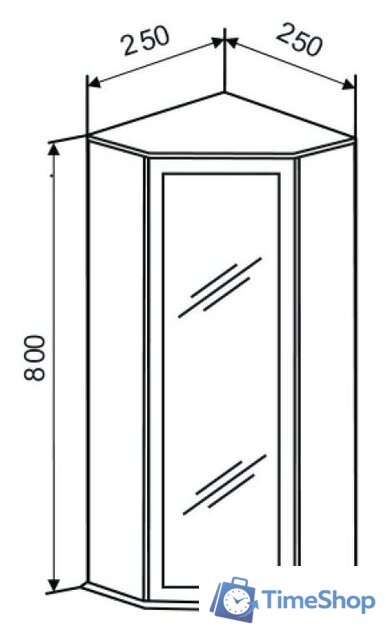  Doratiz Шкаф Doratiz Вена 25 2712.250 (белый, левый) - Изображение №14 — Интернет-магазин Time-Shop