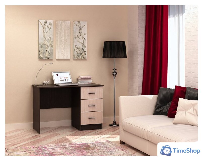 Стол Памир ПКС-3 (венге/дуб белфорт) - Изображение №2 — Интернет-магазин Time-Shop