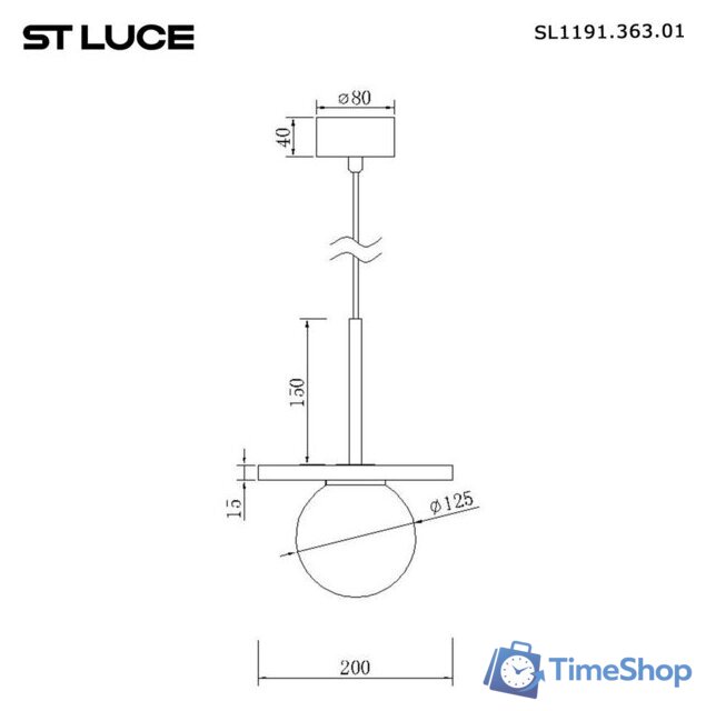 Подвесная люстра ST Luce SL1191.363.01 - Изображение №4 — Интернет-магазин Time-Shop