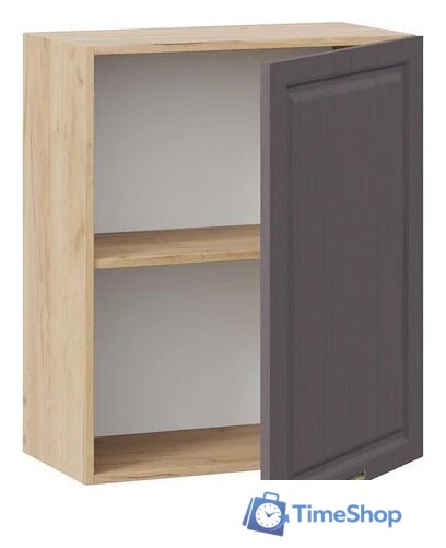 Шкаф навесной Трия Лина 1В6 с одной дверью (дуб крафт золотой/графит) - Изображение №2 — Интернет-магазин Time-Shop