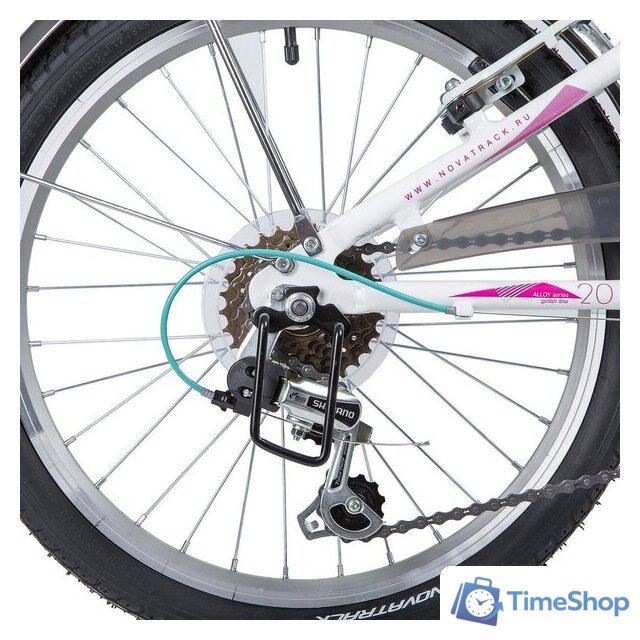 Детский велосипед Novatrack Ancona 20 2019 20AH6V.ANCONA.WT9 (белый) - Изображение №6 — Интернет-магазин Time-Shop