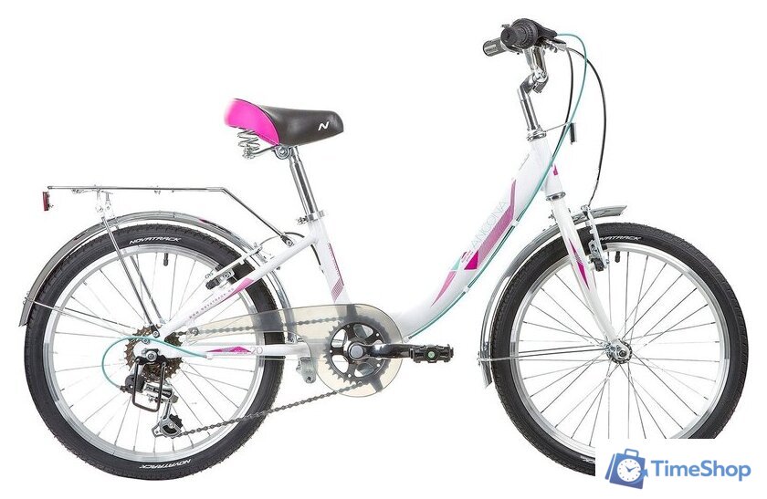 Детский велосипед Novatrack Ancona 20 2019 20AH6V.ANCONA.WT9 (белый) - Изображение №1 — Интернет-магазин Time-Shop