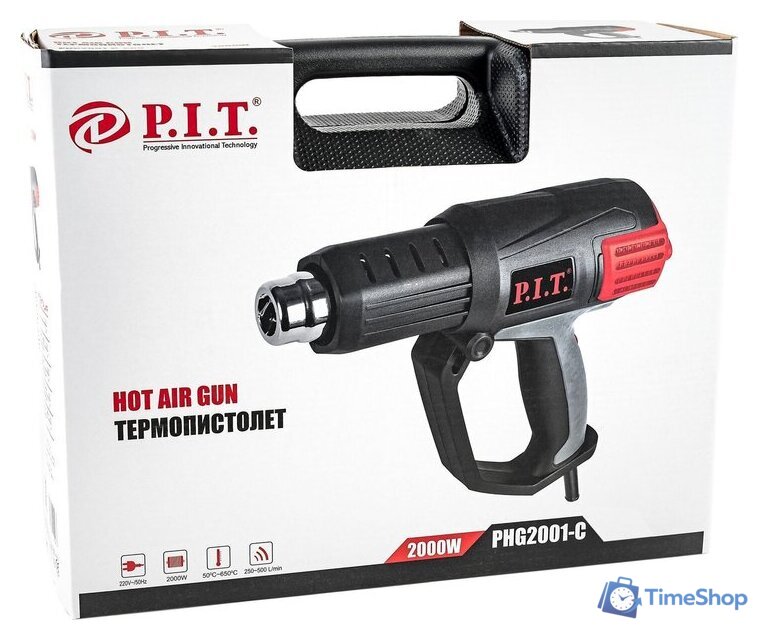 Промышленный фен P.I.T. PHG2001-C (кейс) - Изображение №2 — Интернет-магазин Time-Shop