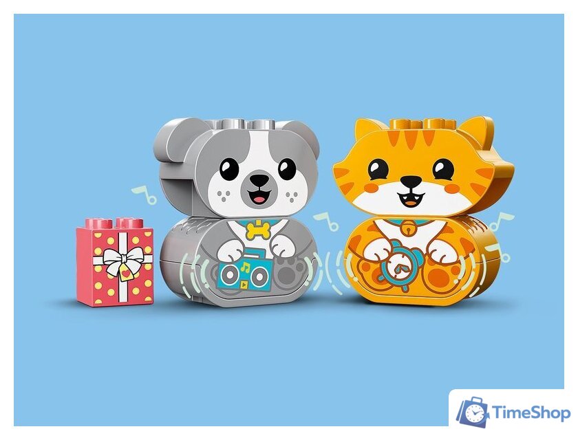 Конструктор LEGO Duplo 10977 Мой первый щенок и котёнок и их звуки - Изображение №3 — Интернет-магазин Time-Shop
