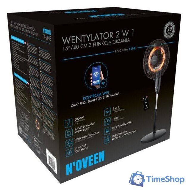 Вентилятор Noveen F740 WiFi Tuya Smart X-LINE - Изображение №14 — Интернет-магазин Time-Shop