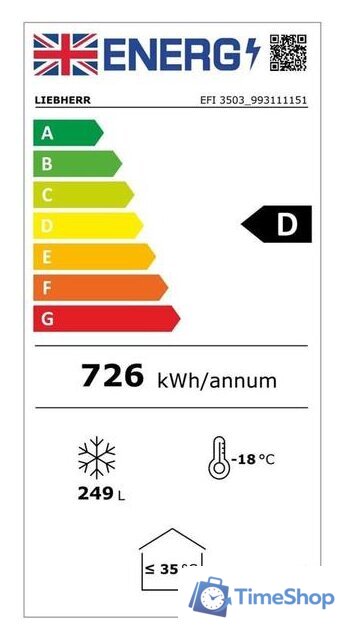 Морозильный ларь Liebherr EFI 3503 - Изображение №3 — Интернет-магазин Time-Shop