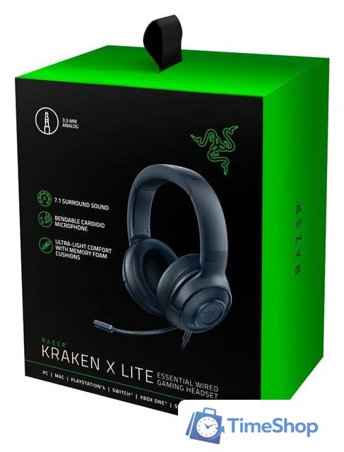 Наушники Razer Kraken X Lite - Изображение №6 — Интернет-магазин Time-Shop