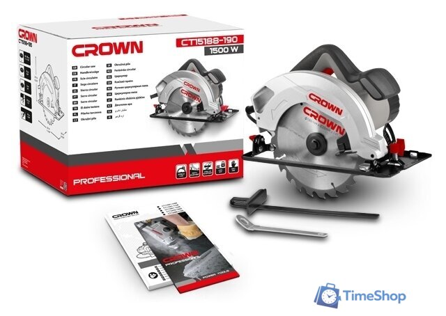 Дисковая (циркулярная) пила Crown CT15188-190 - Изображение №2 — Интернет-магазин Time-Shop