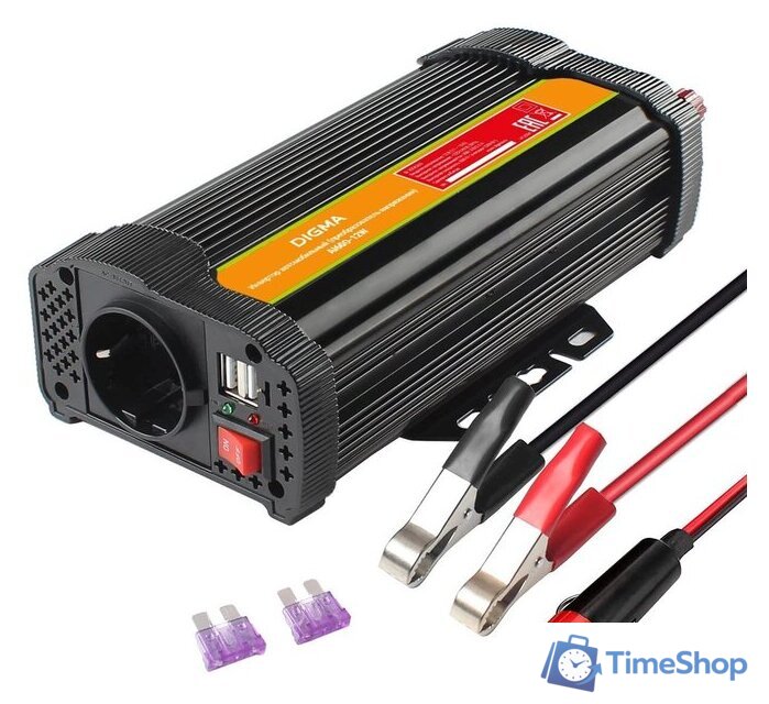 Автомобильный инвертор Digma AI600-12W - Изображение №1 — Интернет-магазин Time-Shop