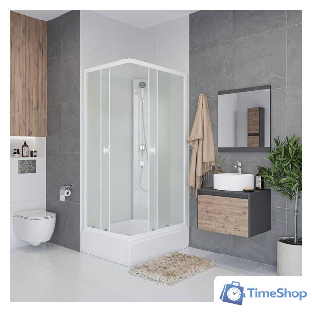 Душевая кабина Niagara Promo P100/80/26Q/MT/BK 100x80x215 - Изображение №5 — Интернет-магазин Time-Shop