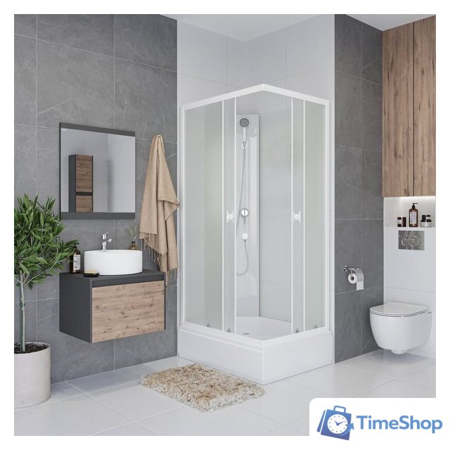 Душевая кабина Niagara Promo P100/80/26Q/MT/BK 100x80x215 - Изображение №6 — Интернет-магазин Time-Shop