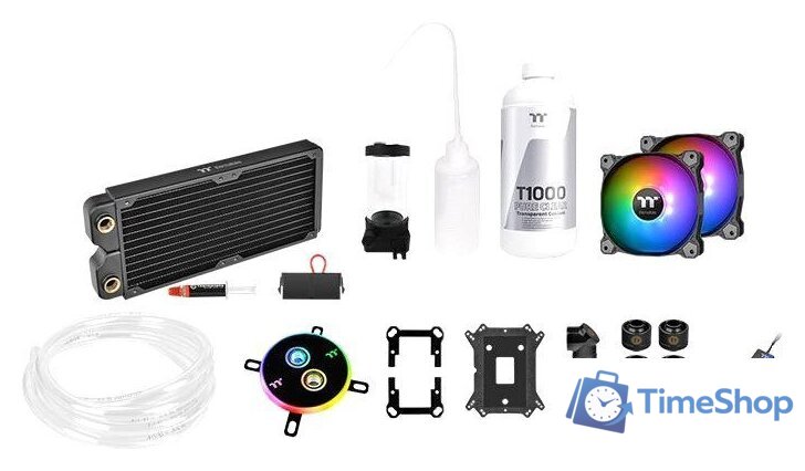 Система жидкостного охлаждения для процессора Thermaltake Pacific C240 DDC Soft Tube Water Cooling Kit CL-W249-CU12SW-A - Изображение №1 — Интернет-магазин Time-Shop
