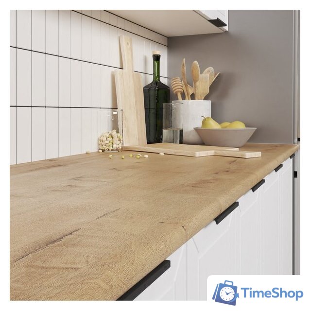 Готовая кухня Mio Tesoro Корнелия Ода-плюс 2.4 (белый/дуб бунратти) - Изображение №4 — Интернет-магазин Time-Shop