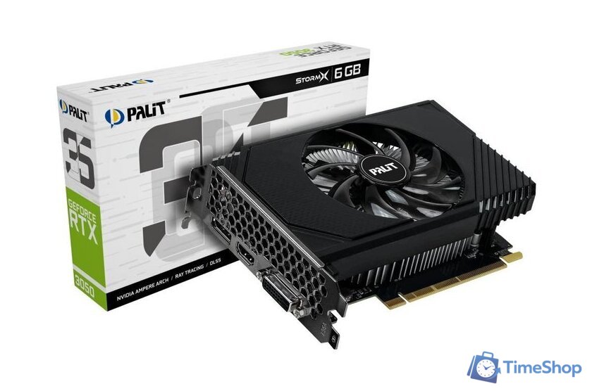Видеокарта Palit GeForce RTX 3050 StormX 6GB NE63050018JE-1070F - Изображение №6 — Интернет-магазин Time-Shop
