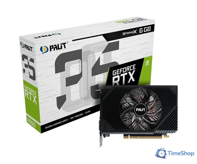 Видеокарта Palit GeForce RTX 3050 StormX 6GB NE63050018JE-1070F - Изображение №4 — Интернет-магазин Time-Shop