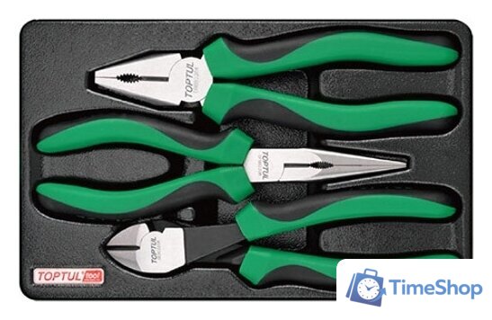 Набор пассатижей Toptul GZA-0305 (3 предмета) - Изображение №1 — Интернет-магазин Time-Shop