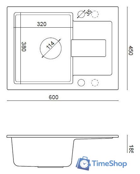 Кухонная мойка Quadron HCQC6045BEZKPC - Изображение №3 — Интернет-магазин Time-Shop