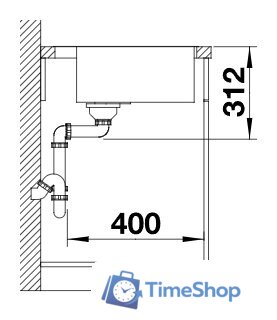 Кухонная мойка Blanco Subline 500-IF/A SteelFrame 525999 (черный) - Изображение №5 — Интернет-магазин Time-Shop