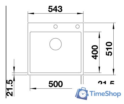 Кухонная мойка Blanco Subline 500-IF/A SteelFrame 525999 (черный) - Изображение №2 — Интернет-магазин Time-Shop