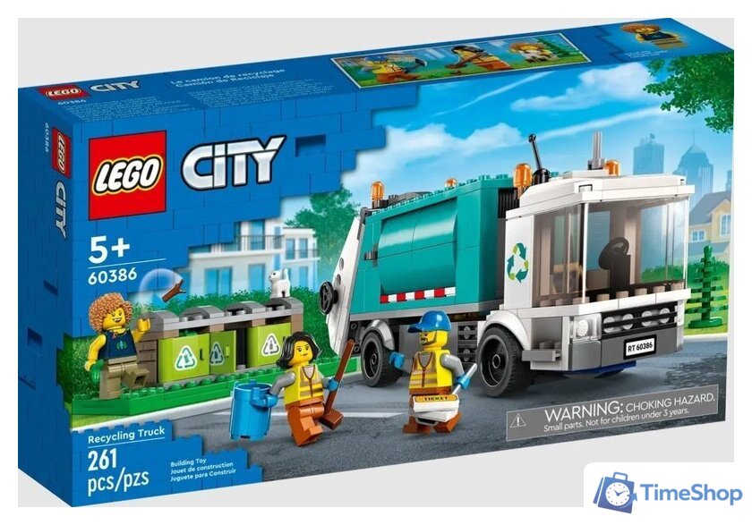 Конструктор LEGO City 60386 Грузовик для переработки отходов - Изображение №1 — Интернет-магазин Time-Shop