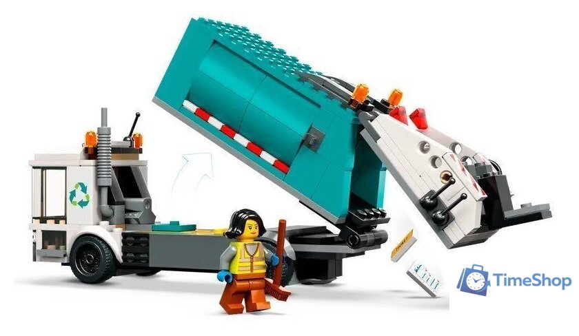 Конструктор LEGO City 60386 Грузовик для переработки отходов - Изображение №4 — Интернет-магазин Time-Shop