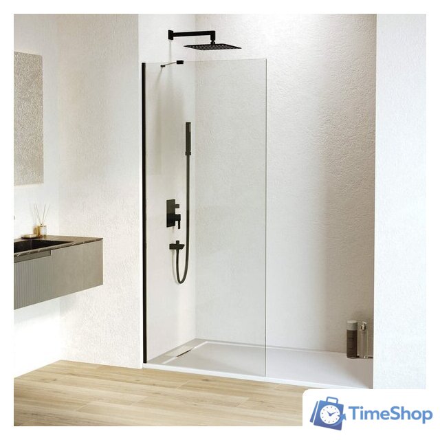 Душевая стенка RGW WA-102B 351010208-14 80 (черный/прозрачное стекло) - Изображение №1 — Интернет-магазин Time-Shop