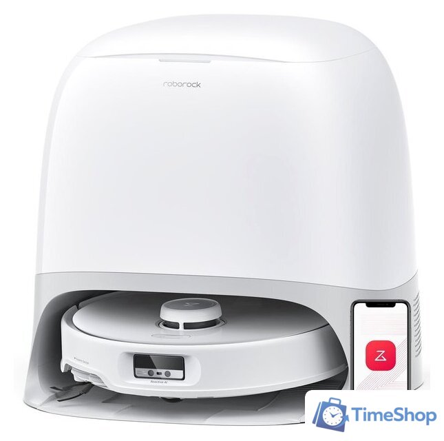 Робот-пылесос Roborock Qrevo Curv V10VIV QRC02-02 (с русской озвучкой, белый) - Изображение №1 — Интернет-магазин Time-Shop