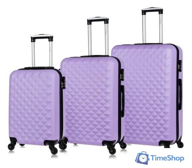 Чемодан-спиннер L'Case Phatthaya BCP-1202 (M, лиловый) - Изображение №12 — Интернет-магазин Time-Shop