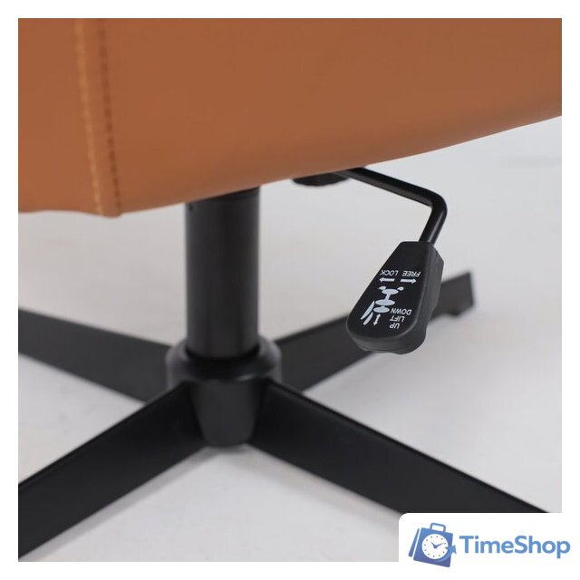 Офисное кресло AksHome Hudson (экокожа, охра PU-17/черный) - Изображение №14 — Интернет-магазин Time-Shop