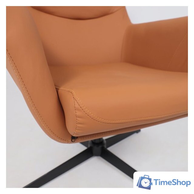 Офисное кресло AksHome Hudson (экокожа, охра PU-17/черный) - Изображение №8 — Интернет-магазин Time-Shop