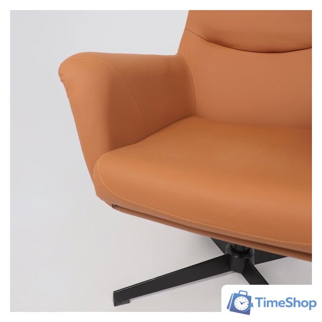 Офисное кресло AksHome Hudson (экокожа, охра PU-17/черный) - Изображение №10 — Интернет-магазин Time-Shop