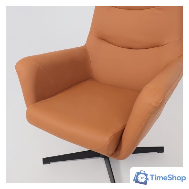 Офисное кресло AksHome Hudson (экокожа, охра PU-17/черный) - Изображение №12 — Интернет-магазин Time-Shop