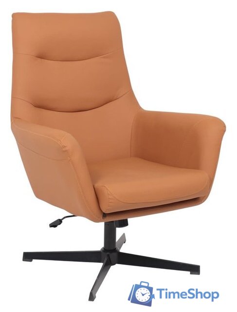 Офисное кресло AksHome Hudson (экокожа, охра PU-17/черный) - Изображение №1 — Интернет-магазин Time-Shop