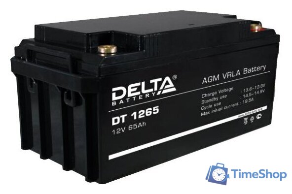 Аккумулятор для ИБП Delta DT 1265 (12В/65 А·ч) - Изображение №1 — Интернет-магазин Time-Shop