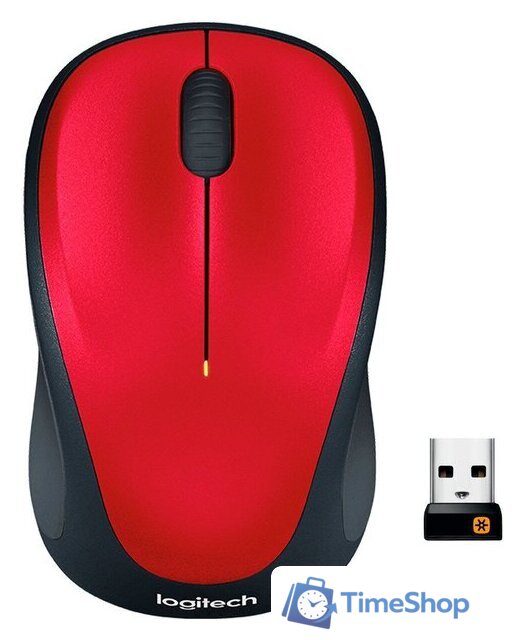 Мышь Logitech M235 Wireless Mouse (красный) [910-002496] - Изображение №1 — Интернет-магазин Time-Shop