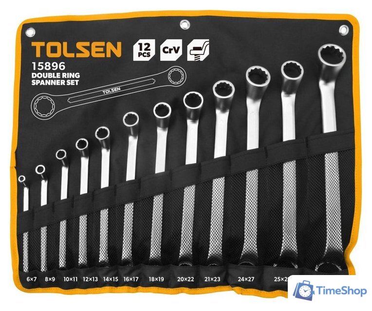 Набор ключей Tolsen TT15896 (12 предметов) - Изображение №1 — Интернет-магазин Time-Shop