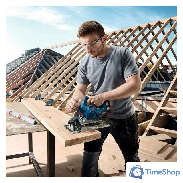 Дисковая (циркулярная) пила Bosch GKS 185-LI Professional 06016C1223 (с 1-м АКБ) - Изображение №14 — Интернет-магазин Time-Shop