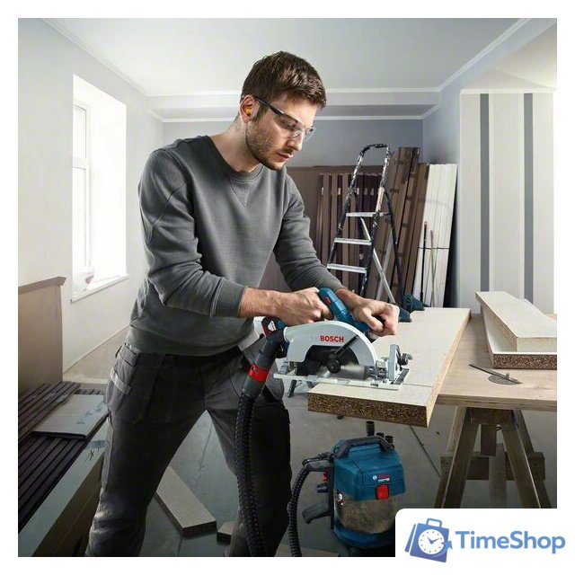 Дисковая (циркулярная) пила Bosch GKS 185-LI Professional 06016C1223 (с 1-м АКБ) - Изображение №15 — Интернет-магазин Time-Shop