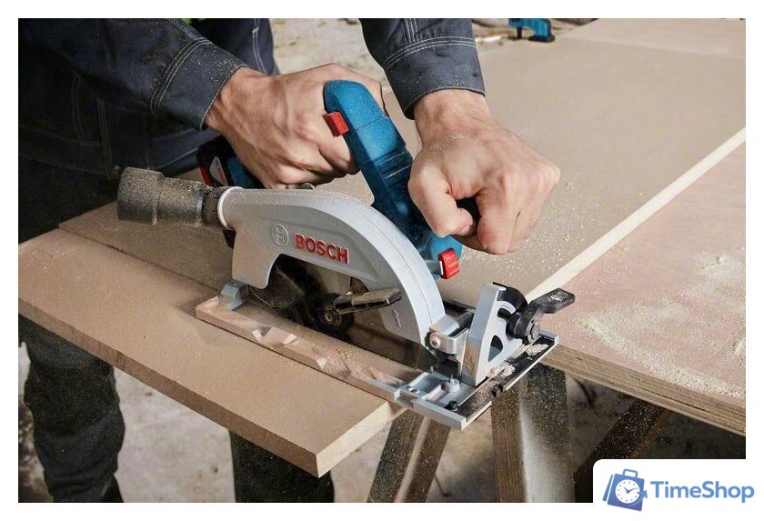 Дисковая (циркулярная) пила Bosch GKS 185-LI Professional 06016C1223 (с 1-м АКБ) - Изображение №6 — Интернет-магазин Time-Shop