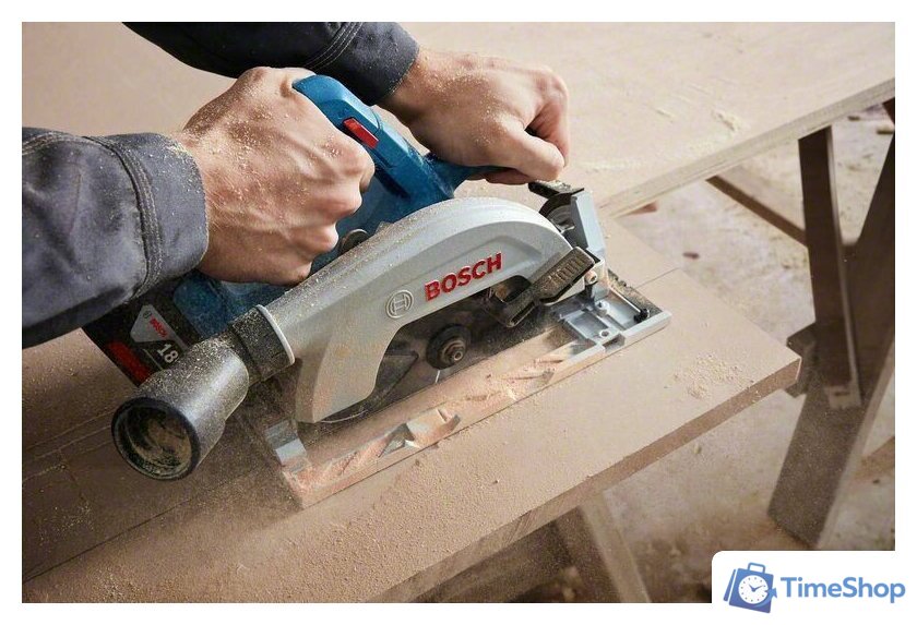 Дисковая (циркулярная) пила Bosch GKS 185-LI Professional 06016C1223 (с 1-м АКБ) - Изображение №3 — Интернет-магазин Time-Shop