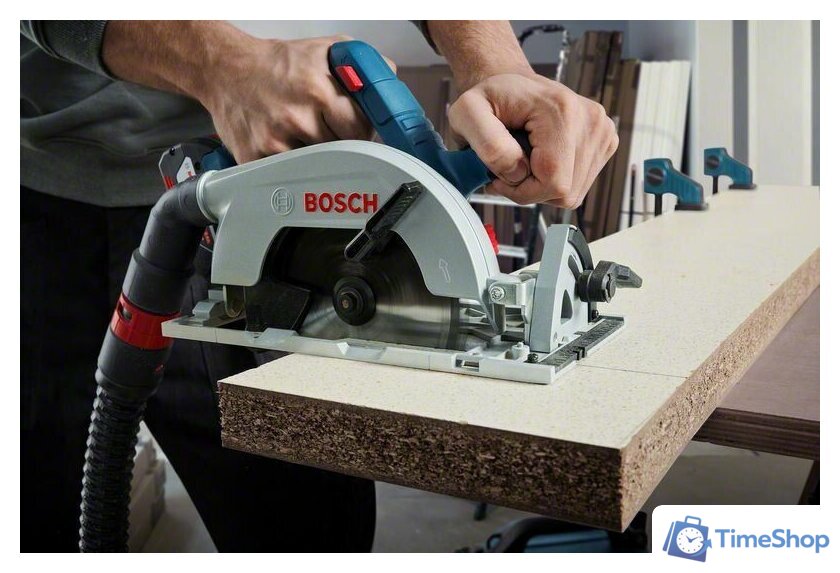 Дисковая (циркулярная) пила Bosch GKS 185-LI Professional 06016C1223 (с 1-м АКБ) - Изображение №8 — Интернет-магазин Time-Shop