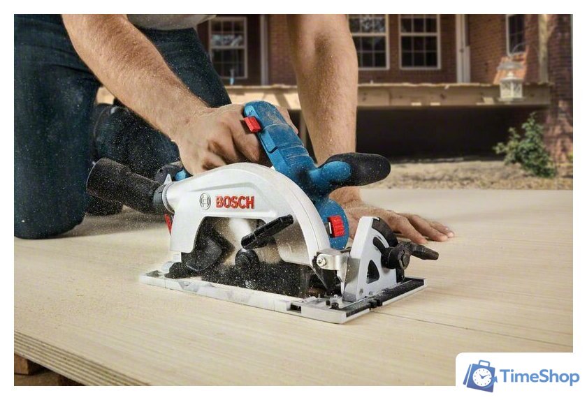 Дисковая (циркулярная) пила Bosch GKS 185-LI Professional 06016C1223 (с 1-м АКБ) - Изображение №9 — Интернет-магазин Time-Shop